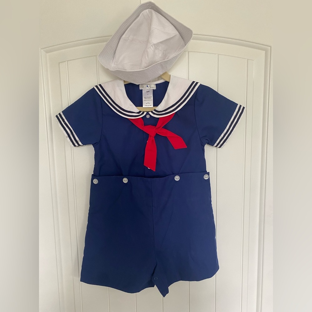 Petit Ami Toddler Sailor Nautical Outfit 3T